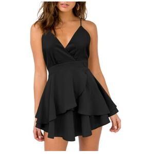 Criss Cross Open Back Mini Dress - Size XS